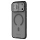 Juodas / skaidrus dėklas Apple iPhone 17 Pro Max / 18 Pro Max telefonui "Nillkin CamShield PRO Magnetic Hard Case"