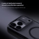 Juodas / skaidrus dėklas Apple iPhone 17 Pro Max telefonui "Nillkin CamShield PRO Magnetic Hard Case"
