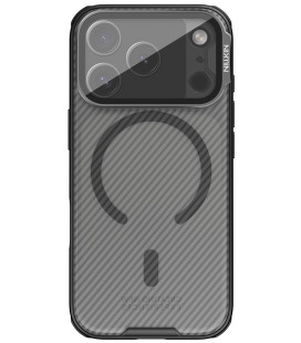 Juodas / skaidrus dėklas Apple iPhone 17 Pro / 18 Pro telefonui "Nillkin CamShield Prop Magnetic Case"