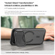 Juodas / skaidrus dėklas Apple iPhone 17 Pro / 18 Pro telefonui "Nillkin CamShield Prop Magnetic Case"