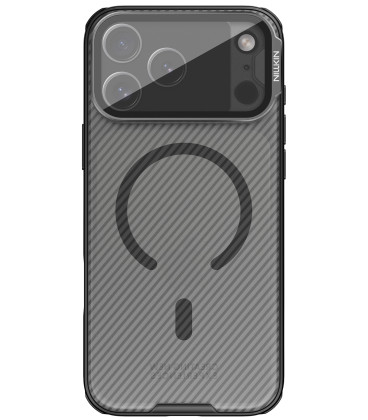 Juodas / skaidrus dėklas Apple iPhone 17 Pro Max telefonui "Nillkin CamShield Prop Magnetic Case Juodas / skaidrus dėklas Apple iPhone 17 Pro Max telefonui "Nillkin CamShield Prop Magnetic Case