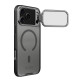 Juodas / skaidrus dėklas Apple iPhone 17 Pro Max / 18 Pro Max telefonui "Nillkin CamShield Prop Magnetic Case