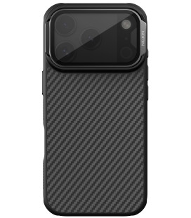 Juodas dėklas Apple iPhone 17 Pro / 18 Pro telefonui "Nillkin CarboProp Aramid Magnetic Case"