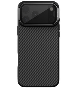 Juodas dėklas Apple iPhone 17 Pro Max / 18 Pro Max telefonui "Nillkin CarboProp Aramid Magnetic Case"