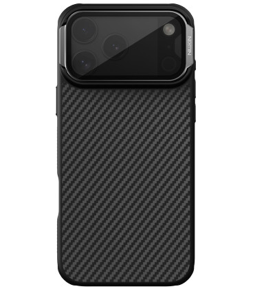 Juodas dėklas Apple iPhone 17 Pro Max telefonui "Nillkin CarboProp Aramid Magnetic Case"