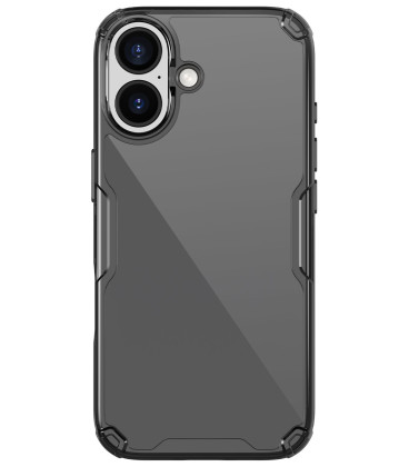 Juodas / skaidrus dėklas Apple iPhone 17 telefonui "Nillkin Nature TPU Pro"