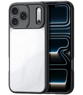 Juodas / skaidrus dėklas Apple iPhone 17 Pro Max / 18 Pro Max telefonui "Dux Ducis Aimo"