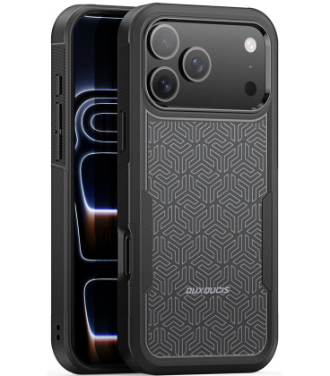 Dėklas Apple iPhone 17 Pro Max / 18 Pro Max telefonui "Dux Ducis Shld Triangle Pattern"