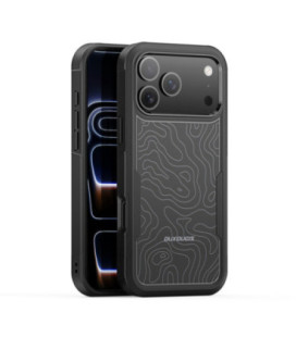 Dėklas Dux Ducis Shld Apple iPhone 17 Pro Max juodas (Contour Pattern)