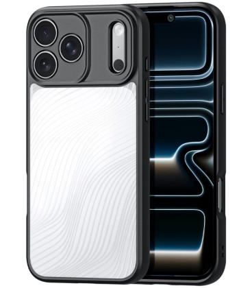 Juodas / skaidrus dėklas Apple iPhone 17 Pro / 18 Pro telefonui "Dux Ducis Aimo"