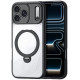 Juodas / skaidrus dėklas Apple iPhone 17 Pro / 18 Pro telefonui "Dux Ducis Aimo Magnetic Stand"