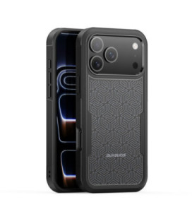 Dėklas Dux Ducis Shld Apple iPhone 17 Pro juodas (Triangle Pattern)