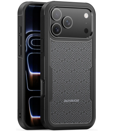 Dėklas Apple iPhone 17 Pro / 18 Pro telefonui "Dux Ducis Shld Triangle Pattern"