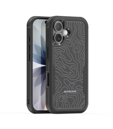 Dėklas Dux Ducis Shld Apple iPhone 17 juodas (Contour Pattern)