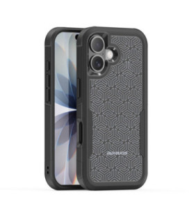 Dėklas Dux Ducis Shld Apple iPhone 17 juodas (Triangle Pattern)