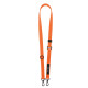 Oranžinė dirželis per / ant peties telefonui "Tech-Protect C6S Rope Crossbody"