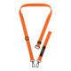 Oranžinė dirželis per / ant peties telefonui "Tech-Protect C6S Rope Crossbody"