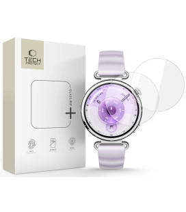 Apsauginis grūdintas stiklas Huawei Watch GT 6 (41 mm) laikrodžiui "Tech-Protect Glass Fit+ 2-Pack"