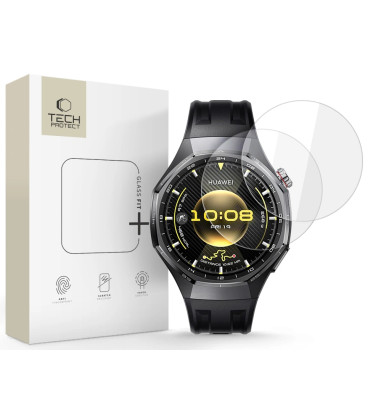 Apsauginis grūdintas stiklas Huawei Watch GT 6 Pro / 7 Pro (46 mm) laikrodžiui "Tech-Protect Glass Fit+ 2-Pack"