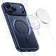 Matinis mėlynas dėklas Apple iPhone 17 Pro telefonui "Tech-Protect MagPeak Magsafe CC"
