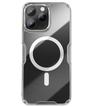 Skaidrus dėklas Apple iPhone 16 Pro telefonui "Nillkin Nature TPU PRO Magnetic Cover"