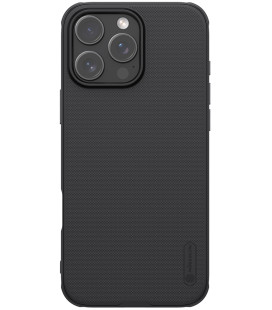 Juodas dėklas Apple iPhone 16 Pro telefonui "Nillkin Super Frosted Pro Magnetic"