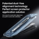Juodas apsauginis grūdintas stiklas Apple iPhone 16 Pro telefonui "Nillkin Amazing 2.5D CP+ Pro (Applicator)"