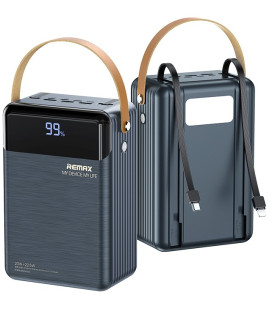 Pilka Išorinė baterija Power Bank 22.5W 80000mAh "Remax RPP-566"