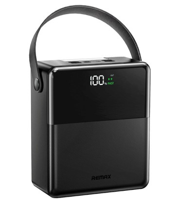 Juoda Išorinė baterija Power Bank 22.5W 100000mAh "Remax FP-1"