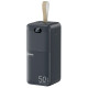 Juoda Išorinė baterija Power Bank 22.5W 50000mAh "Remax RPP-117"