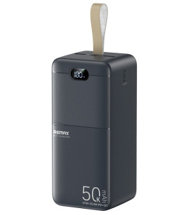 Juoda Išorinė baterija Power Bank 22.5W 50000mAh "Remax RPP-117"