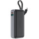 Juoda Išorinė baterija Power Bank PD30W 10000mAh "Acefast M7-10000 With Cable"