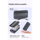 Juoda Išorinė baterija Power Bank 5V/2.4A 20000mAh "Awei P19K"