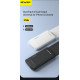 Juoda Išorinė baterija Power Bank 5V/2.1A 10000mAh "Awei P5K"