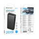 Juoda Išorinė baterija Power Bank 22.5W 20000mAh "Borofone BJ80A"
