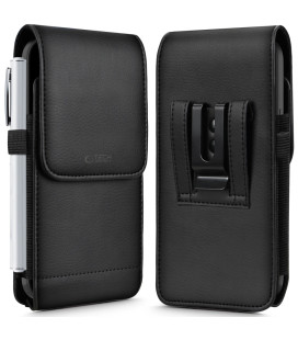 Juodas universalus dėklas 5.8-6.8" telefonams "Tech-Protect SM75 Universal Phone Holster Pouch"