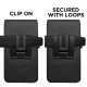 Juodas universalus dėklas 5.8-6.8" telefonams "Tech-Protect SM75 Universal Phone Holster Pouch"