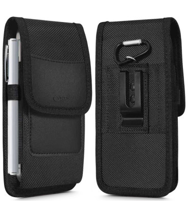 Juodas universalus dėklas 5.8-6.8" telefonams "Tech-Protect SM85 Universal Phone Holster Pouch"