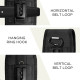 Juodas universalus dėklas 5.8-6.8" telefonams "Tech-Protect SM85 Universal Phone Holster Pouch"