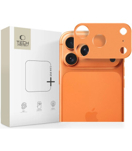 Oranžinė kameros apsauga Apple iPhone 17 Pro Max telefonui "Tech-Protect CamAlloy Fit+"