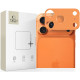 Oranžinė kameros apsauga Apple iPhone 17 Pro telefonui "Tech-Protect CamAlloy Fit+"