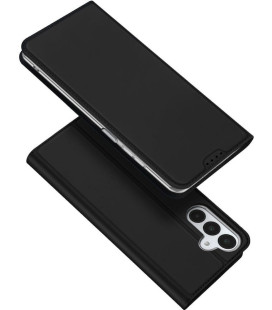Juodas atverčiamas dėklas Samsung Galaxy A17 / A18 4G / 5G telefonui "Dux Ducis Skin Pro"