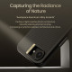 Juodas dėklas Apple iPhone 16E telefonui "Nillkin Synthetic Fiber PRO Magnetic Hard"
