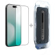 Juodas apsauginis grūdintas stiklas Apple iPhone 17 Pro / 18 Pro telefonui "Nillkin TG 2.5D CP+ Pro (Applicator)"