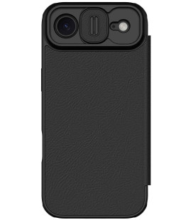 Odinis juodas atverčiamas dėklas Apple iPhone Air telefonui "Nillkin Qin Book Pro"