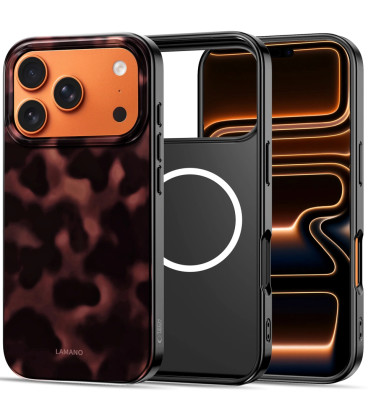 Dėklas Apple iPhone 17 Pro telefonui "Tech-Protect Lamano Magsafe Panther"