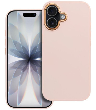 Rožinis dėklas Apple iPhone 17 telefonui "Frame Case" Rožinis dėklas Apple iPhone 17 telefonui "Frame Case"