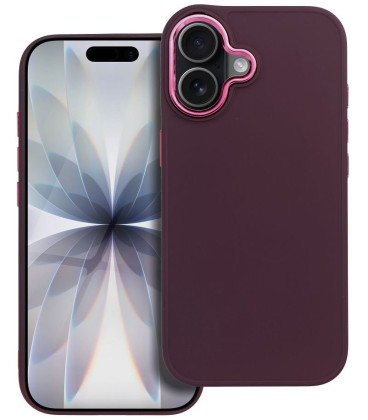 Purpurinis dėklas Apple iPhone 17 telefonui "Frame Case"