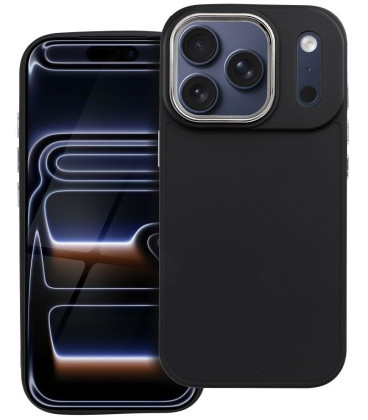 Juodas dėklas Apple iPhone 17 Pro telefonui "Frame Case"