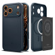 Pilkas (Metal Slate) dėklas Apple iPhone 17 Pro Max telefonui "Spigen Thin Fit MAG Magsafe"